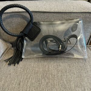 Clear Wristlet Crossbody Bag